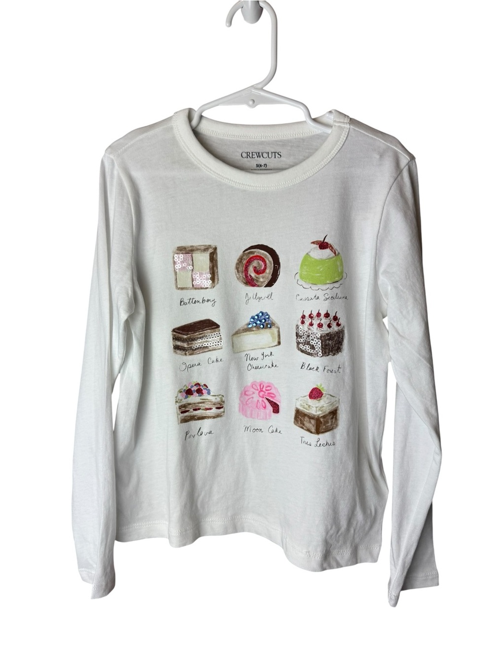 Crewcuts Cake Long Sleeve T-Shirt S 6/7